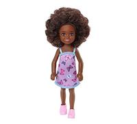 Barbie Chelsea Club HGT03 - Muñeca articulada de 15 cm con Vestido Rosa Estampado de Mariposas