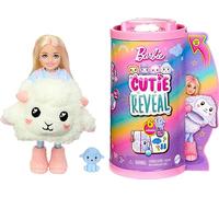 Barbie Chelsea Cutie Reveal Camisetas Cozy Oveja Disfraz Revela una muñeca articulada con Mascota y Accesorios Sorpresa de Moda, Juguete +3 años (Mattel HKR18)
