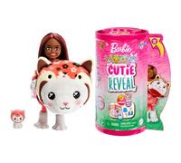 Barbie Chelsea Cutie Reveal Serie Disfraces Gatito panda rojo Animal revela muñeca con mascota y accesorios sorpresa de moda, juguete +3 años (Mattel HRK28)