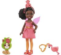 Barbie Chelsea Disfraz de Flamingo, Muñeca con Accesorios (Mattel Gjw30)