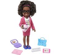 Barbie Chelsea Mujer de Negocios Muñeca afroamericana con Accesorios de Oficina de Juguete, para niñas y niños +3 años (Mattel GTN93)