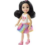 Barbie Chelsea Muñeca Pelo Negro, Juguetes 3 años (Mattel FXG77)