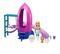 Barbie Chelsea Muñeca Rubia con Set de Juego Espacial, Mascota de Juguete y Accesorios (Mattel GTW32)