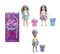Barbie Chelsea Pop Reveal Doll Set, Treat Series with 5 Surprises Including Scen