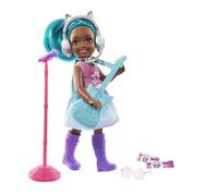 Barbie Chelsea Pop Star Muñeca afroamericana con Accesorios de Concierto de Juguete, para niñas y niños +3 años (Mattel GTN89)