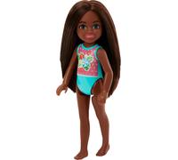 Barbie Chelsea - Small Doll in Swimsuit with Stripes and Flora (Importación USA)