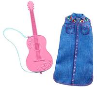 Barbie Clothes -- Career Outfit Doll, Musician Look with Guitar, Multicolor