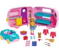 Barbie Club Chelsea Toy Car & Camper Playset, Blonde Chelsea S (Importación USA)