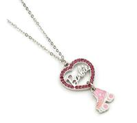 Barbie™ Collar de corazón de cristal y patines de ruedas, talla única, Zinc
