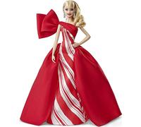 Barbie - Collector Felices Fiestas 2019, Muñeca Rubia con Ondas, Multicolor (Mattel FXF01)