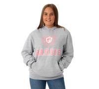 Barbie Collegiate Logotipo De Sudadera con Capucha Gris Marga para Mujer | Mercancía Auténtica Sudadera Cómoda Y Elegante para Los Fanáticos