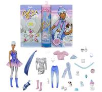 Barbie Color Reveal, muñeca que revela sus colores con agua, 25 Sorpresas, incluye ropa y accesorios de juguete (Mattel HBT74)