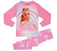 Barbie Conjunto de pijama largo para niñas, rosa, 3-4 Years