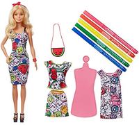 Barbie - Crayola Moda mil Colores muñeca con Vestidos y Accesorios (Mattel GGT44)