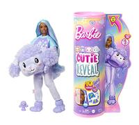 Barbie Cutie Reveal Camisetas Cozy Caniche Disfraz Revela una muñeca articulada con Mascota y Accesorios Sorpresa de Moda, Juguete +3 años (Mattel HKR05)