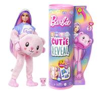 Barbie Cutie Reveal Camisetas Cozy Osito Disfraz Revela una muñeca articulada con Mascota y Accesorios Sorpresa de Moda, Juguete +3 años (Mattel HKR04)