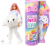 Barbie Cutie Reveal Camisetas Cozy Oveja Disfraz Revela una muñeca articulada con Mascota y Accesorios Sorpresa de Moda, Juguete +3 años (Mattel HKR03)