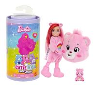 Barbie Cutie Reveal Care Bears Chelsea Muñeca pequeña y accesorios, incluye un disfraz de peluche y 6 sorpresas (los estilos pueden variar), JCN97