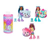 Barbie Cutie Reveal Care Bears Serie 2 Chelsea Muñeca pequeña y accesorios, con disfraz de animal de peluche y 6 sorpresas, entre las que se incluyen cambio de color (los estilos pueden variar), JGH75