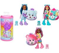 Barbie Cutie Reveal Care Bears Serie 2 Chelsea Muñeca pequeña y accesorios, con disfraz de animal de peluche y 6 sorpresas, entre las que se incluyen cambio de color (los estilos pueden variar), JGH75