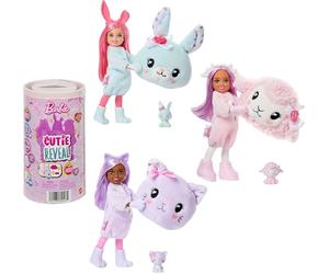 Barbie Cutie Reveal Care Bears Serie 2 Chelsea Muñeca pequeña y accesorios, con disfraz de animal de peluche y 6 sorpresas, entre las que se incluyen cambio de color (los estilos pueden variar), JMW63