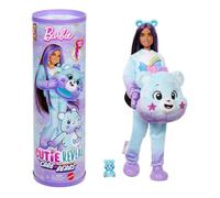 Barbie Cutie Reveal Care Bears Serie 2 Dream Bright Bear Muñeca y accesorios con 10 sorpresas, incluye cambio de color y un osito en miniatura, JFV61