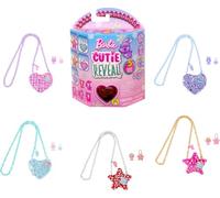 Barbie Cutie Reveal - Juguetes de viaje, colección de monederos con 7 sorpresas, incluyendo mini mascota y cambio de color (los estilos pueden variar)