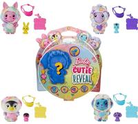 Barbie Cutie Reveal - Mascota y accesorios con temática de ensueño con 5 sorpresas, incluyendo mini mascota, cambio de color y clip