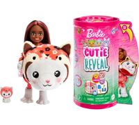 BARBIE Cutie Reveal Puppe - Chelsea-Puppe mit langem braunem Haar und 6 Überrasc