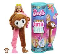 Barbie Cutie Reveal Serie Amigos de la Jungla Mono Disfraz Revela una muñeca articulada con Mascota y Accesorios Sorpresa de Moda, Juguete +3 años (Mattel HKR01)