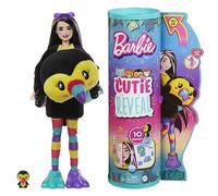 Barbie Cutie Reveal Serie Amigos de la Jungla Tucán Disfraz Revela una muñeca articulada con Mascota y Accesorios Sorpresa de Moda, Juguete +3 años (Mattel HKR00)