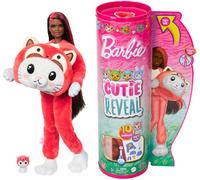 Barbie Cutie Reveal Series Disfraces Gatito Panda Rojo - MATTEL