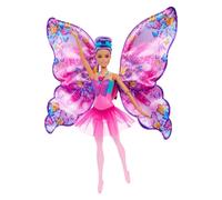 Barbie Dance and Flutter Doll with 2-in-1 Transformation from Dancer to Butterfl