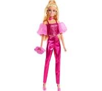 Barbie Deluxe Style Doll #5 in Metallic Pink Outfit, Blonde Ha (Importación USA)