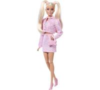 Barbie Deluxe Style Muñeca n. 9 con Conjunto Vaquero Rosa, Pelo Rubio, Chaqueta y Falda a Juego, y Accesorios como un Bolso de Mano con Lazo y Joyas de Perlas, JJN69