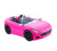 Barbie Descapotable Rosa con 2 plazas para muñecas, Coche de Juguete, Regalo para niñas y niños +3 años (Mattel HBT92)