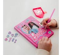 Barbie - Diario de pintura de diamantes, diario rosa brillante con calcomanías decorativas