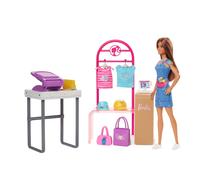 Barbie Doll & Accessories, Make & Sell Boutique Playset with Display Rack, Creat