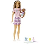 Barbie Dolls and Accessories, Skipper Doll (Two-Tone Hair) with Baby Figure and