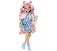 Barbie Muñeca Dream Besties Daisy Jean articulada con pelo rosa ondulado y 9 accesorios DJ JDD74