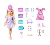 Barbie Dream GET READY WITH BARBIE Barbie 'Malibu' Muñeca de moda con pelo estilizado, incluye accesorios sorpresa para el pelo y más de 15 looks, JGG38