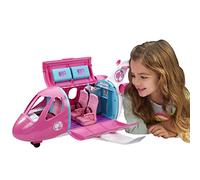 Barbie Dreamplane, Set de Juego de avión | Más de 15 accesorios: perrito, carrito de snacks, asientos reclinables y más, GDG76