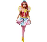 Barbie Dreamtopia, muñeca hada con falda azul y rosa, juguete +3 años (Mattel FJC88)
