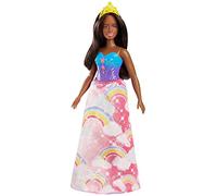 Barbie Dreamtopia Muñeca Princesa falda rosa arcoiris - muñeca (Mattel FJC98)