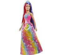 Barbie Dreamtopia Muñeca Real con Pelo de Colores, Falda Moda fantasía, Accesorios y Peine de Juguete (Mattel GTF38)