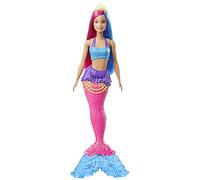 Barbie Dreamtopia Muñeca Sirena, Pelo Rosa y Azul (Mattel GJK08)