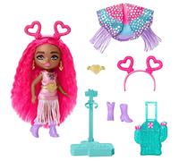 Barbie Extra Fly Mini Desierto Muñeca pequeña afroamericana con Conjunto de Moda y Accesorios de Viaje, Juguete +3 años (Mattel HPB19)