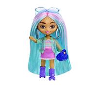 Barbie Muñeca pequeña Extra Mini Minis Patinadora con conjunto de moda +3 años (Mattel HLN45)