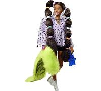 Barbie Extra Muñeca afroamericana articulada con coletas burbujas, accesorios de moda y mascota (Mattel GXF10), a partir de 3 años