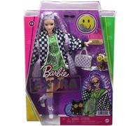 Barbie Extra - Muñeca Con Bolso A Ajedrez, Cachorro Y Accesorios 18-HHN10